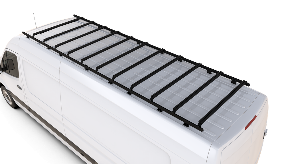 Mercedes Benz Sprinter (L4H2/170in XLWB/High Roof) (2007-nykyinen) Slimpro pakettiautotelinesarja - Front Runner 1