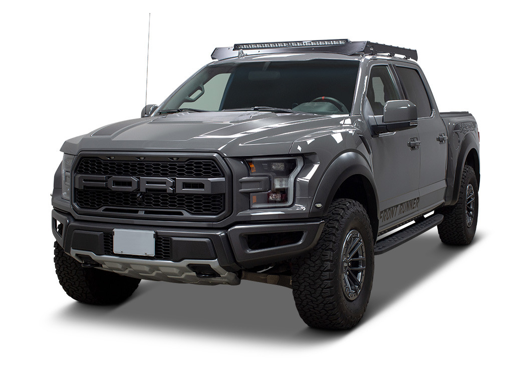 Ford F-150 miehistöohjaamo kattoluukulla (2015-2020) Slimsport Rack 40 tuuman valotangon tuulensuoja - Frontrunnerilta 1
