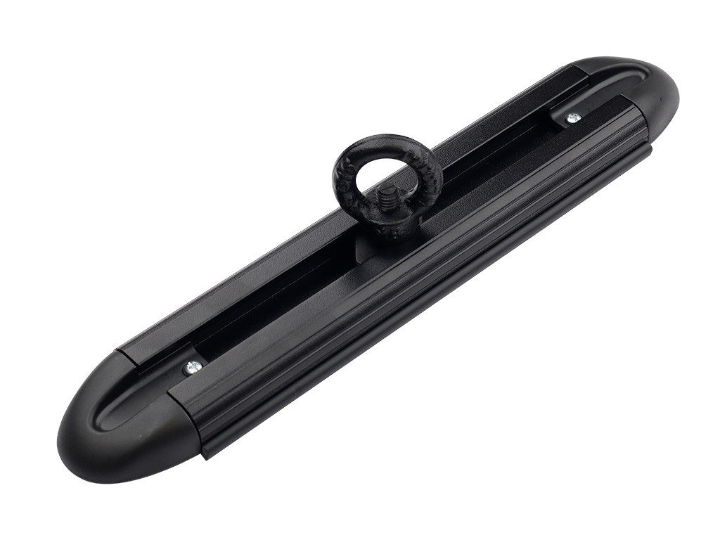 Mustat solmittavat renkaat / silmukkapultit teloille - valmistajalta Front Runner 2