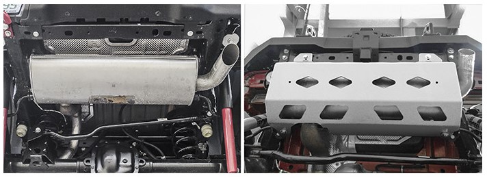 Pohjapanssari, äänenvaimennin, Wrangler JL 1