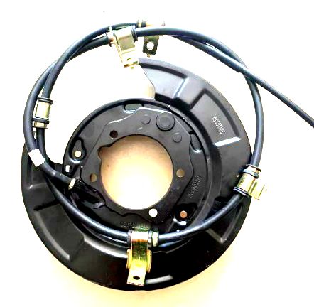 Brake  Plate Rear w. hand brake RH 1