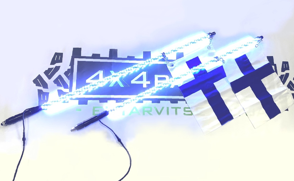 LED Whip Valosarja 2kpl 4FT 4