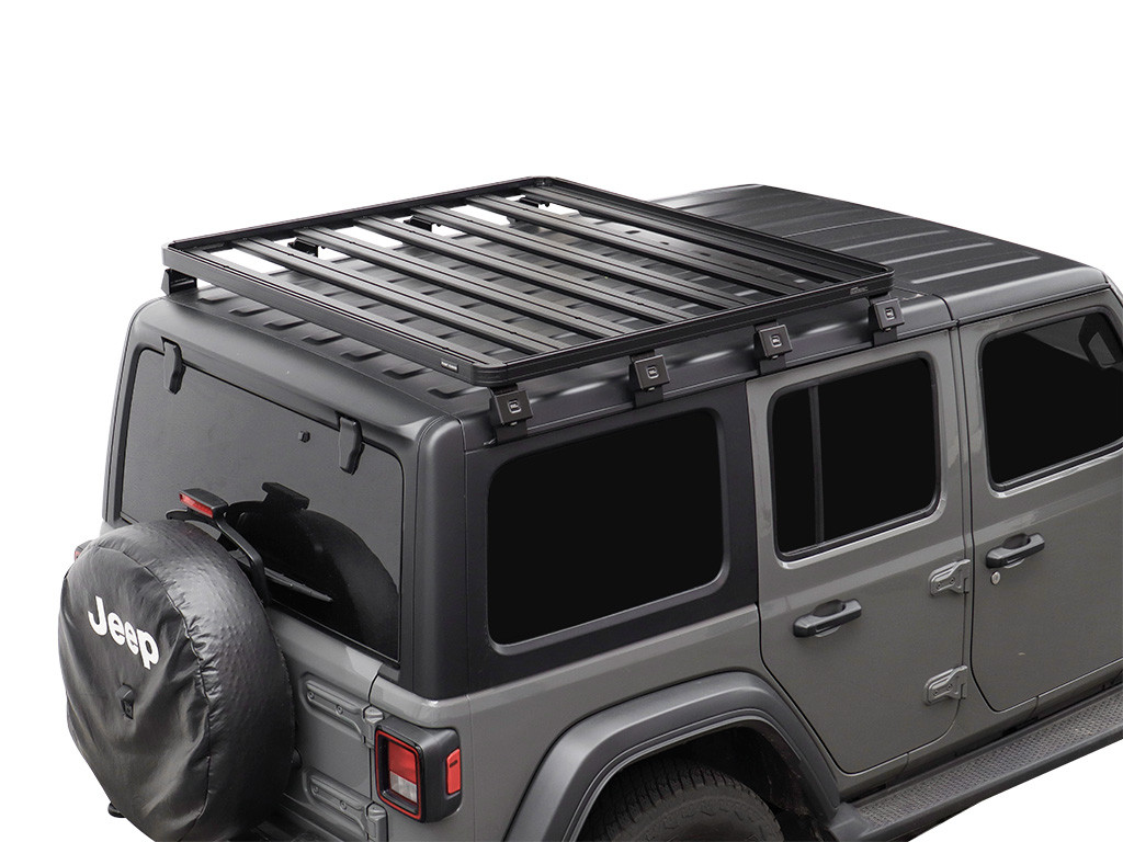 Jeep Wrangler JL 4 Door (2018-nykyinen) Slimline II 1/2 Roof Rack Kit / Tall - Front Runner 1