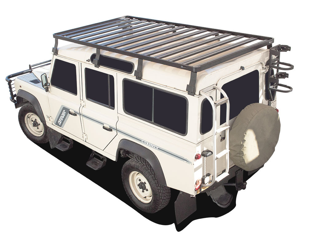 Land Rover Defender 110 (1983-2016) Slimline II kattotelinesarja / Tall - Front Runner 1