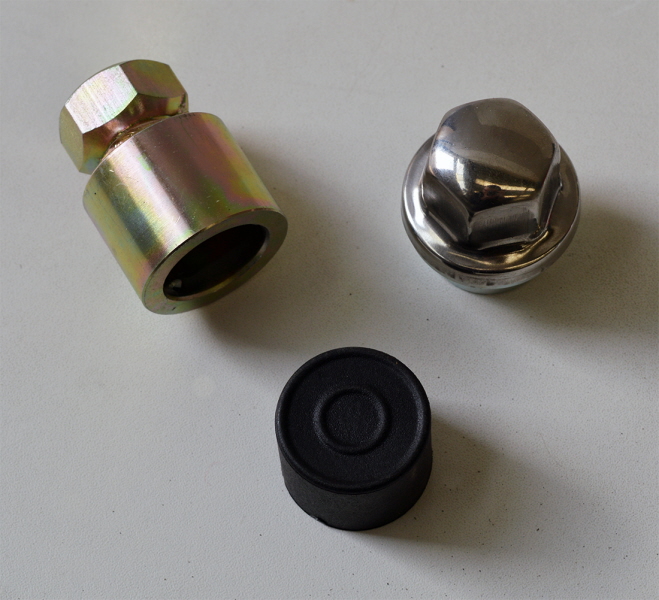 Alumiinivanteiden lukkomutterit Landrover 1