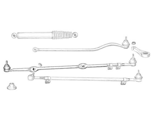 Steering Tie Rod 84-90 1