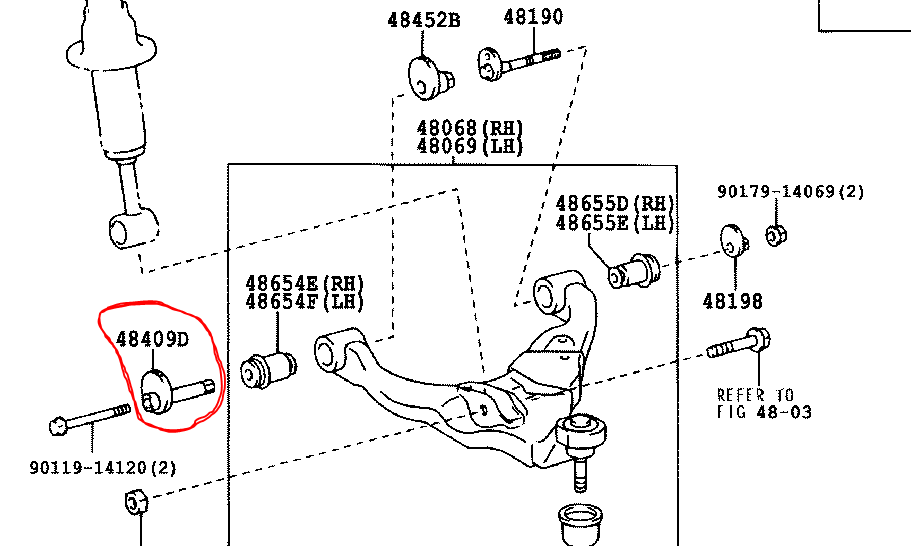 CAM SUB-ASSY, FRONT SUSPENSION TOE ADJUST 1