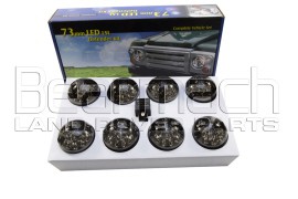 Kit av 8 LED lyckt linser matta