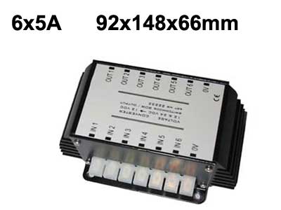 Voltage Regulator 6-chanel 24v. to 12v.