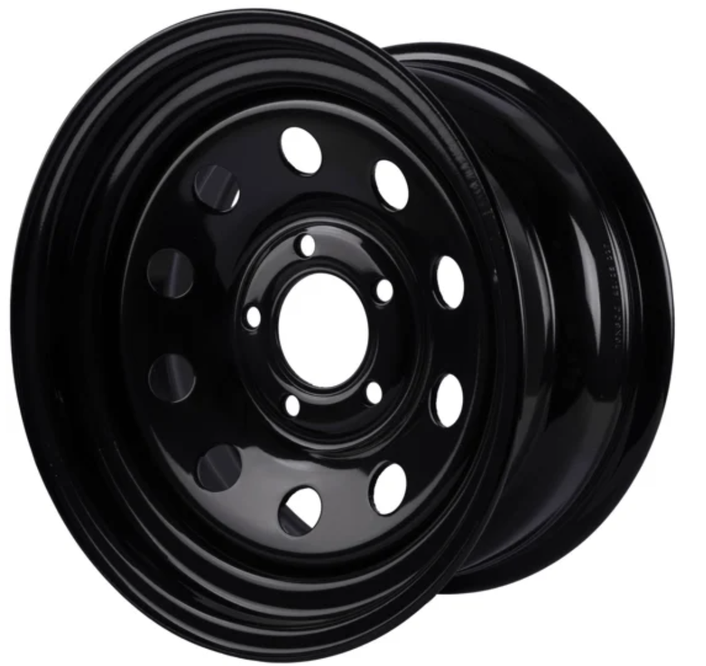 8x16 ET 10 Musta Teräsvanne Jeep 5x127