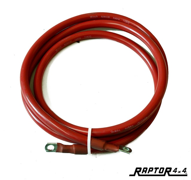 ELECTRICAL CABLE For winch L.180cm RED
