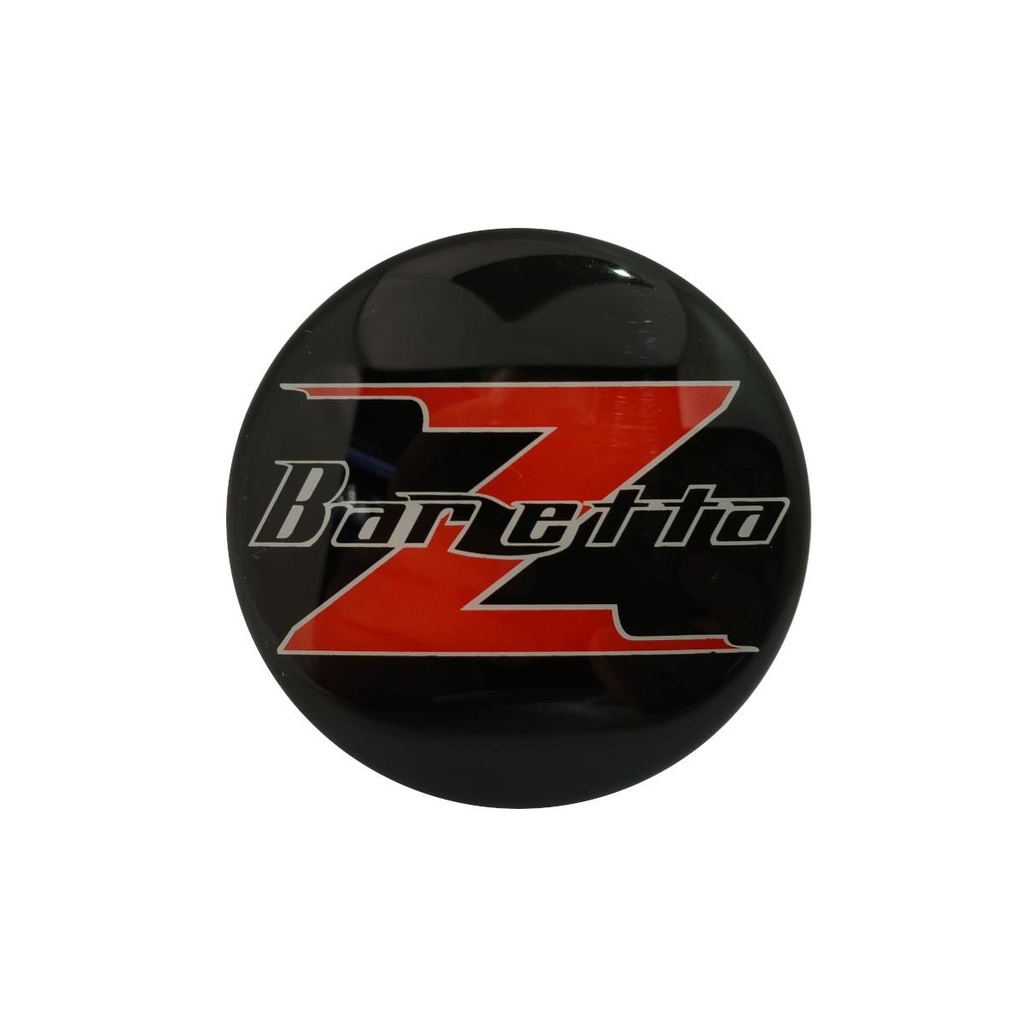 Barzetta Emblem/65mm/Musta/Kupera