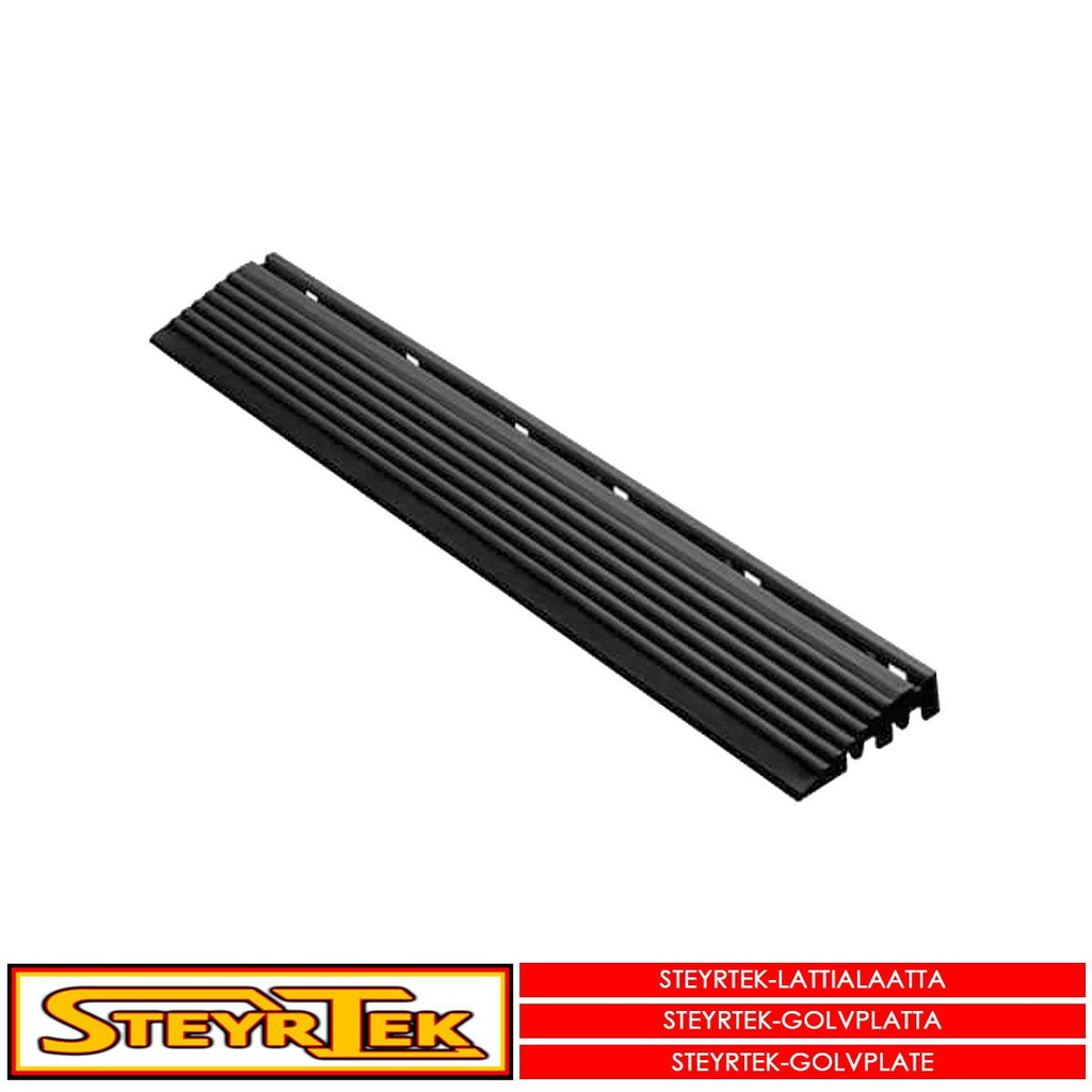 SteyrTek Lattialaatan reunapala, midnight black uros 6 kpl