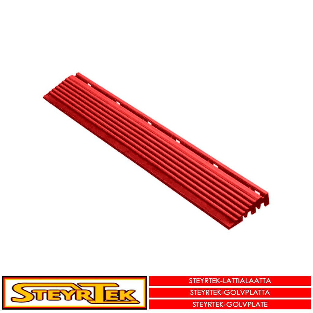 SteyrTek Lattialaatan reunapala, fire red uros 6 kpl