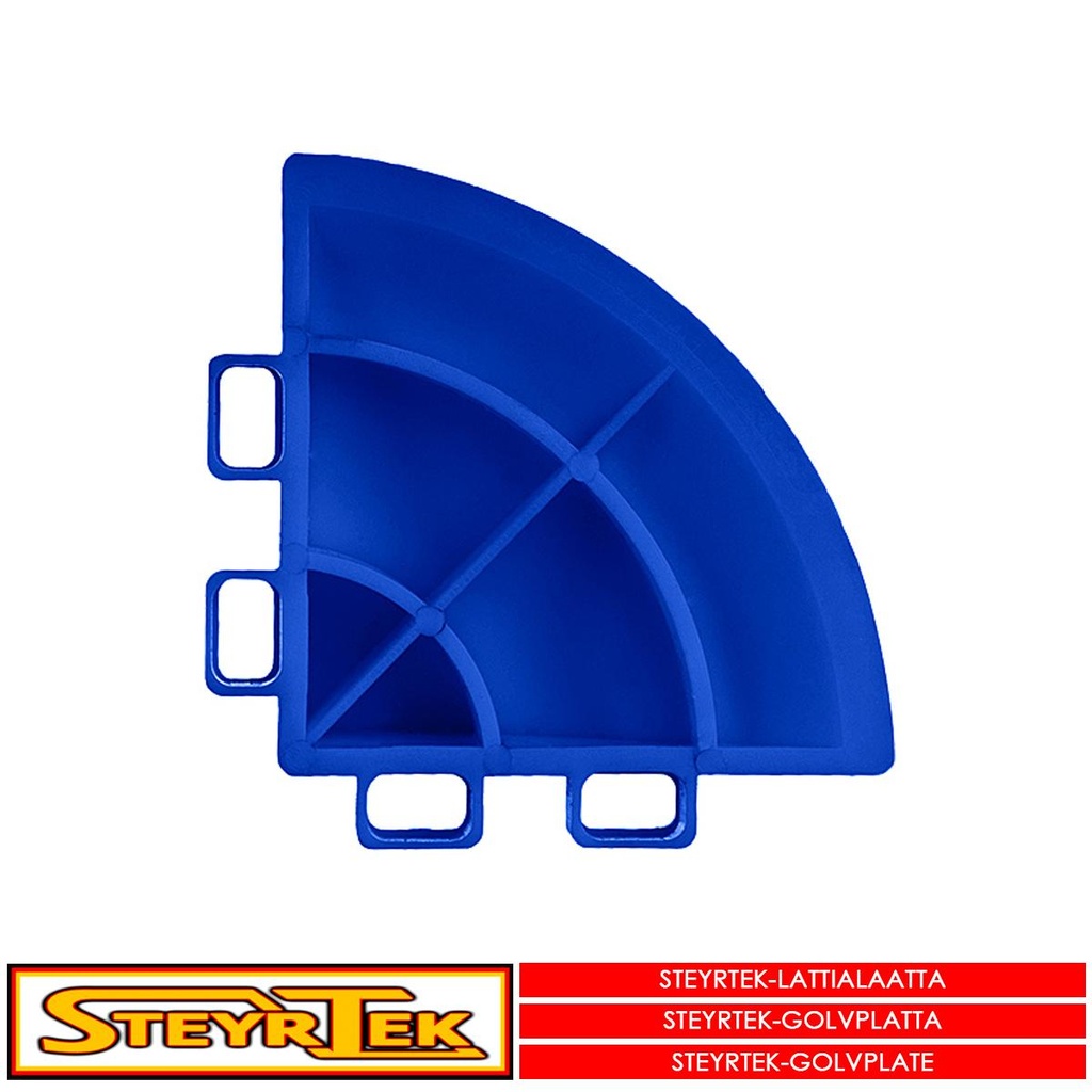SteyrTek Lattialaatan kulmapala, ocean blue 4 kpl