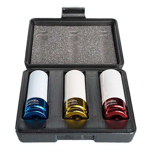 SteyrTek Aluvannehylsysarja 3kpl 17, 19 ja 21mm 1/2" karalla
