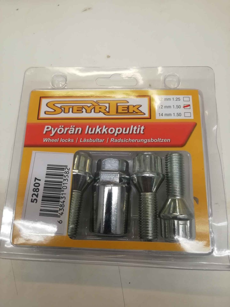 SteyrTek Lukkopulttisarja 1.5 mm nousulla 14 mm pituus 28 mm