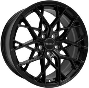 ROMAC VORTEX GLOSS BLACK 8x18 5/108 ET45 CB73.1