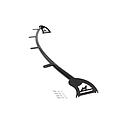 TAKLYKTRAMP - SATINSVART - SVÄNGT STÅLRÖR - D1/D2