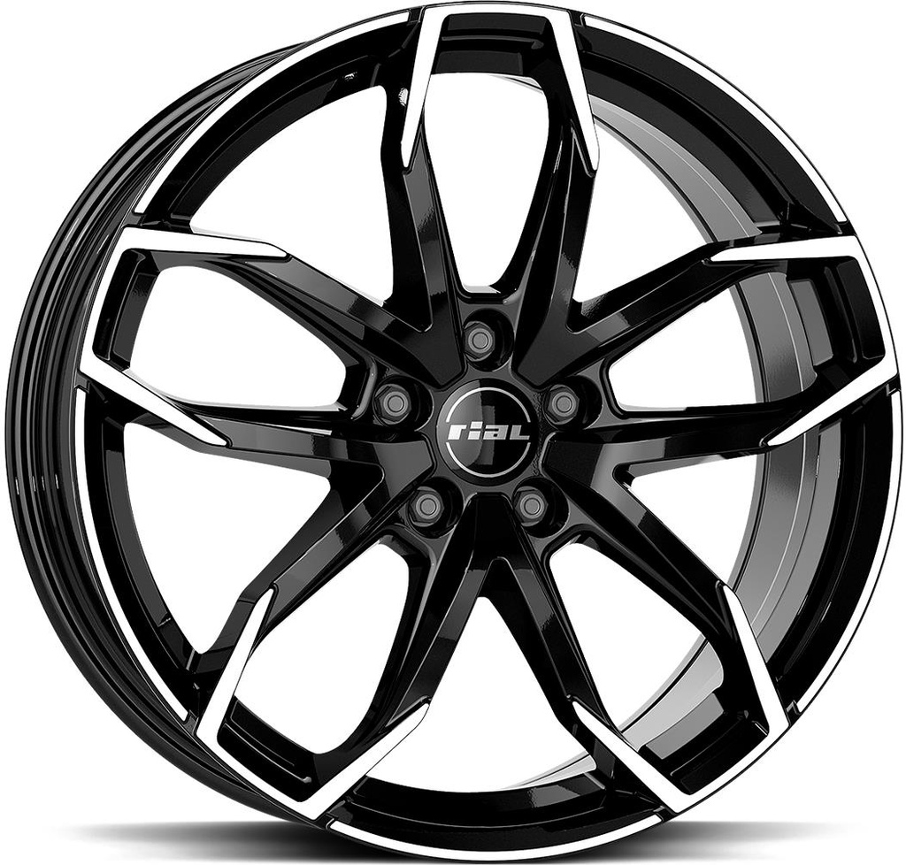 RIAL LUCCA DIAM BLACK POL 7.5x17 5/108 ET52 CB63.4