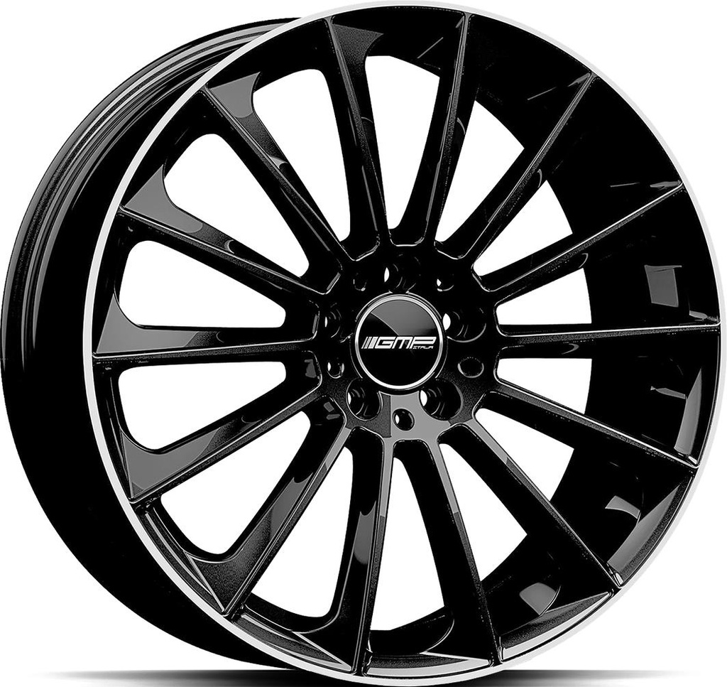 GMP STELLAR BLACK DIAM LIP 8x18 5/112 ET35 CB66.6