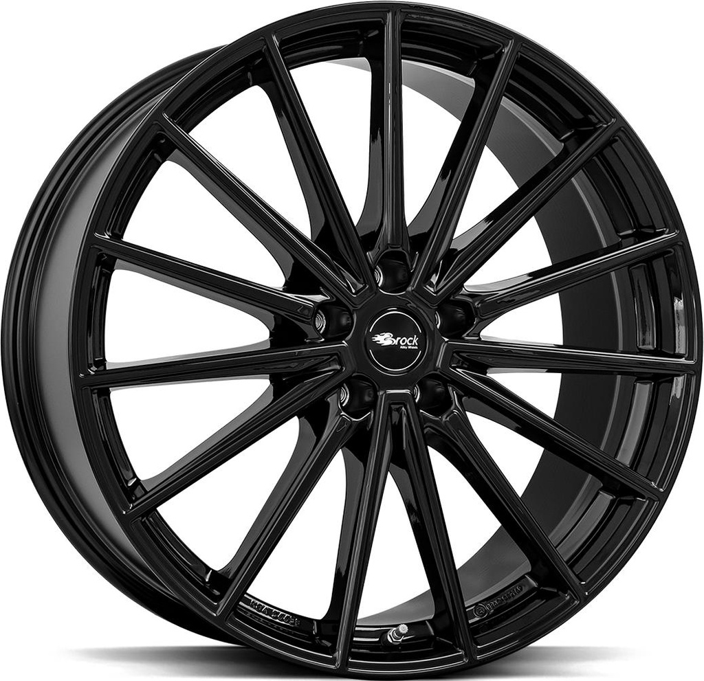 BROCK B43 SHINY BLACK 8.5x21 5/108 ET38 CB63.4