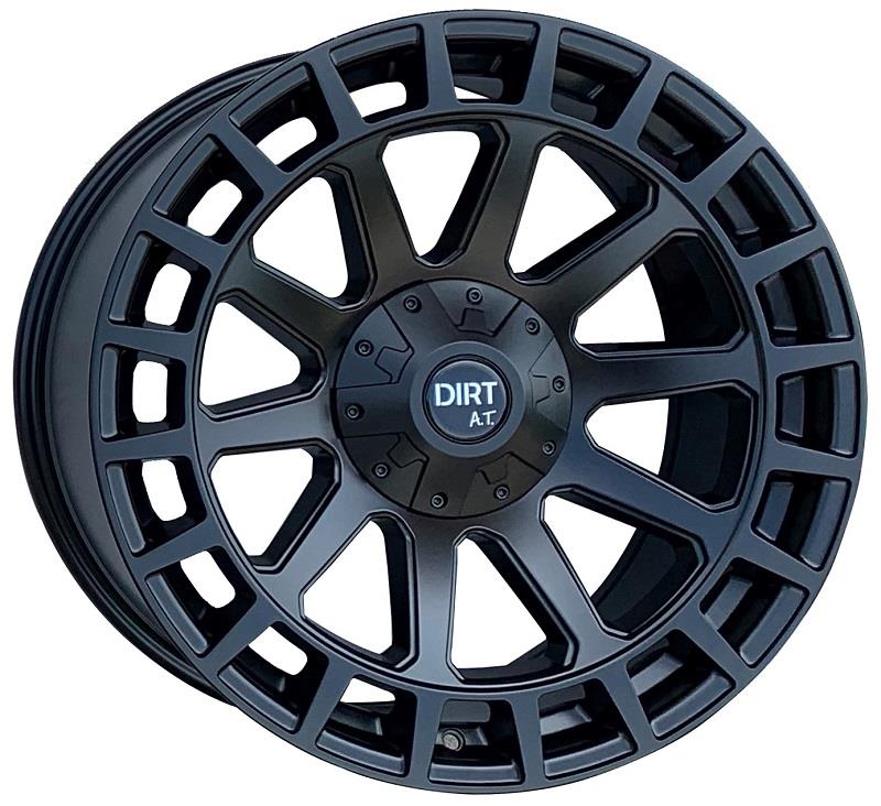 DIRT Alumiinivanne D76 FLATBLACK 9x17 5/120-127 ET20 CB74.1