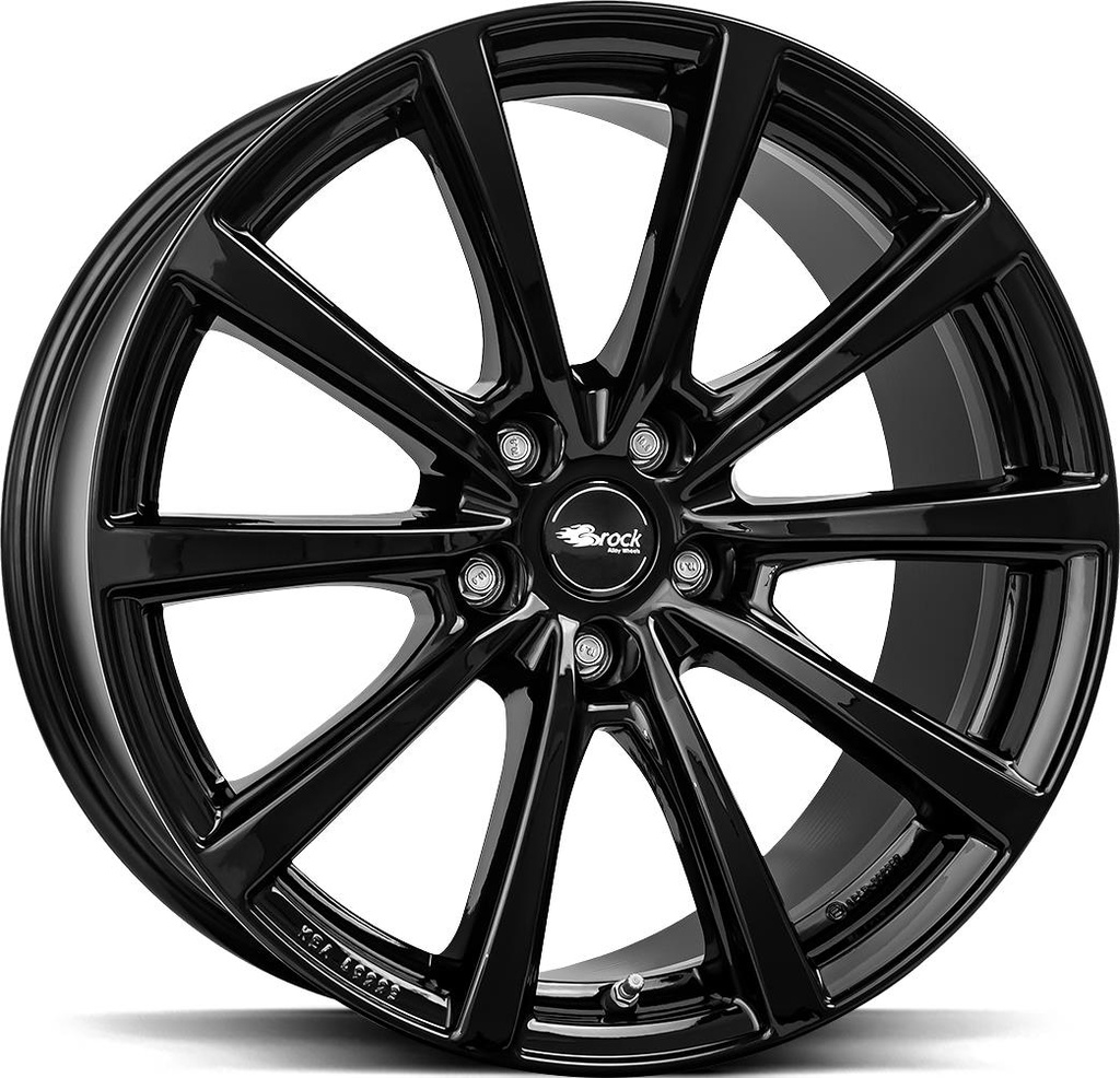 BROCK B32 SHINY BLACK 8.5x18 5/114.3 ET38 CB64.2