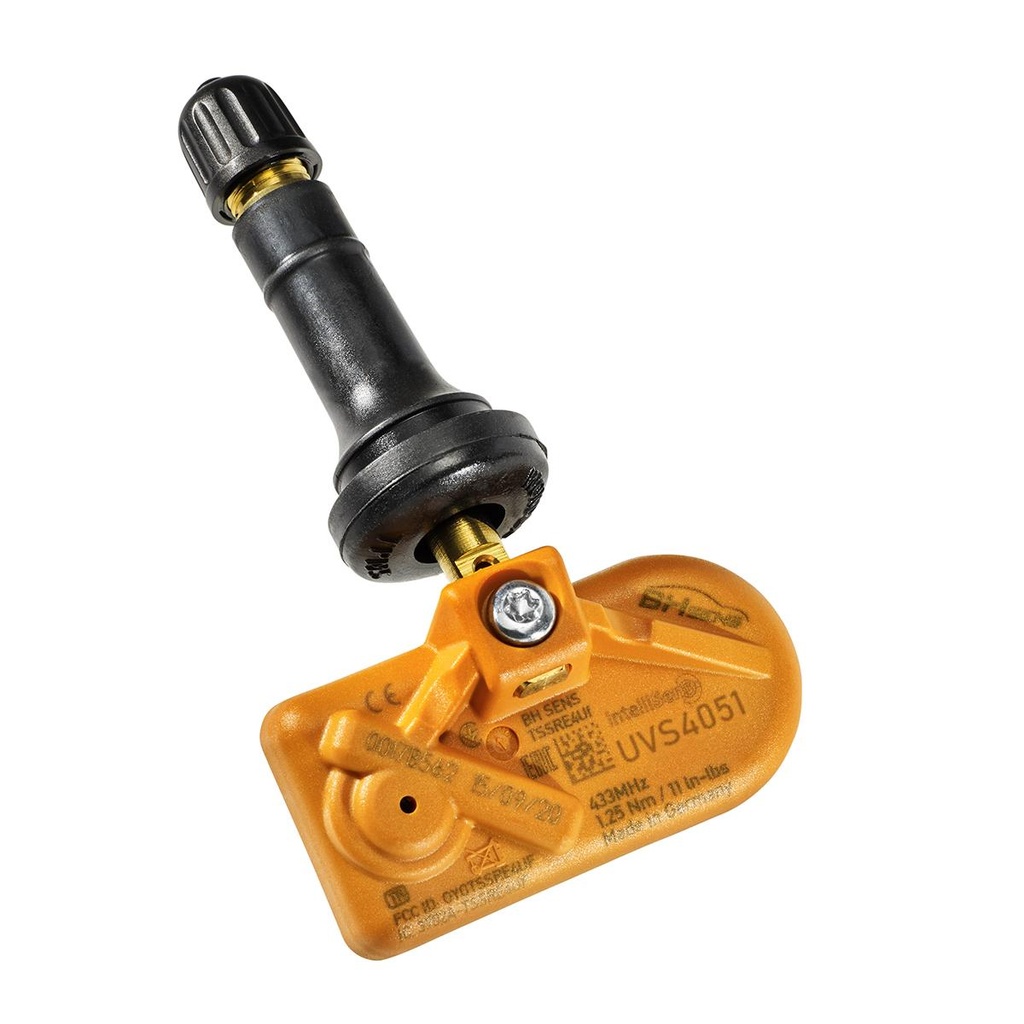 BH Sens Ohjelmoitava IntelliSens TPMS-rengaspaineanturi UVS4061 Premium, kumiventtiili