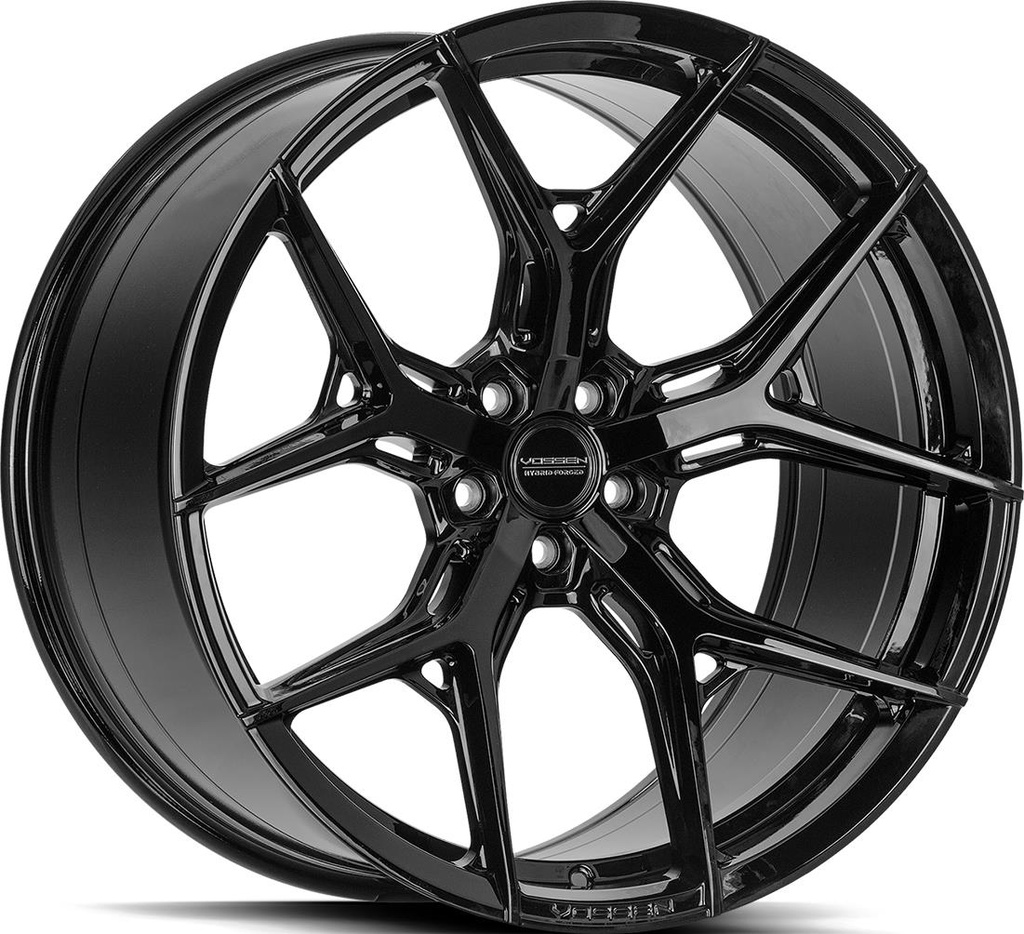 VOSSEN HF5 GLOSS BLACK 10.5x21 5/112 ET30 CB66.6