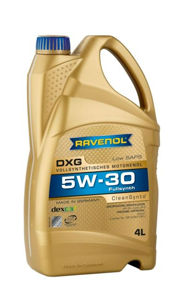 Ravenol DXG SAE 5W30, täyssynteettinen moottoriöljy, 4L