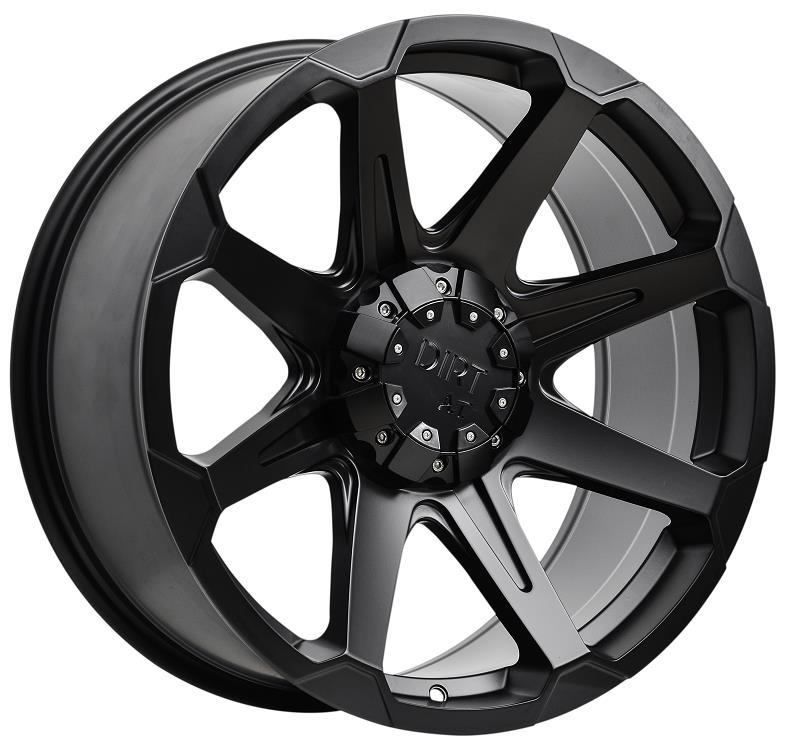 DIRT Aluminium Wheel D05 FLATBLACK 9x17 5/120-127 ET20 CB74.1