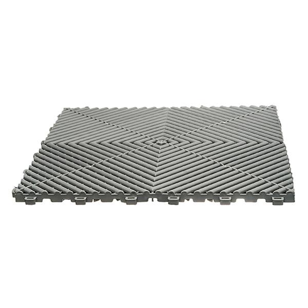 SteyrTek Lattialaatta, aluminium grey 40x40cm 30 kpl