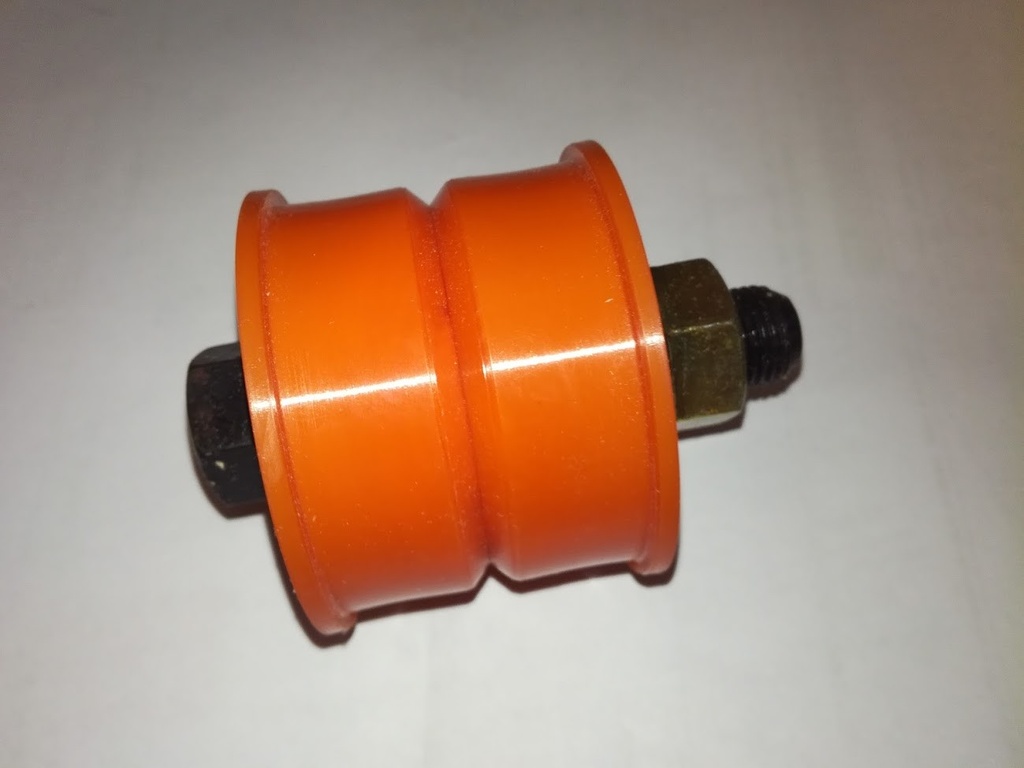 Radius and trailingarm bushing axle side