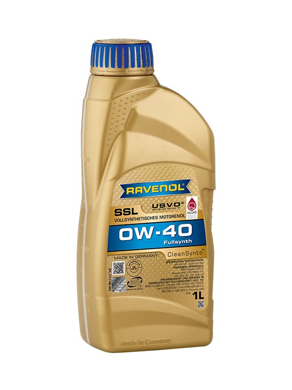 Ravenol SSL SAE 0W40, täyssynteettinen moottoriöljy, 1 l