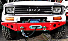 fram fyrkantig vinsch stötfångare TOYOTA KZJ / LJ