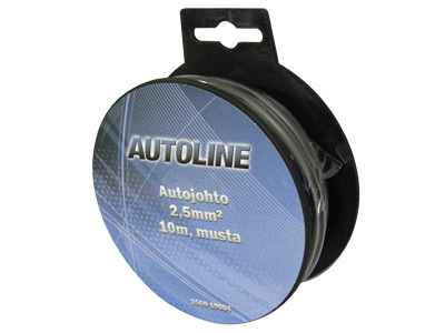 AUTOJOHTO MUSTA 10M 2,5MM