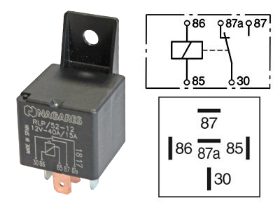 SWITCH RELAY 12V 5-PIN