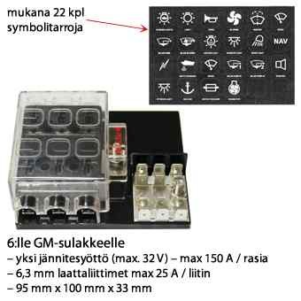 säkring box för 6. GM säkring