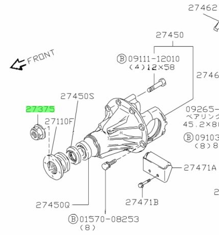 Pinion Nut Suzuki