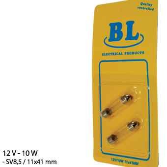 BULP PAIR 12V/10W SV8,5 11x41MM