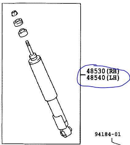Bak dämpare, standard