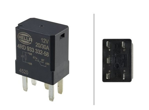 Relé, 12 V, 20 A, GM