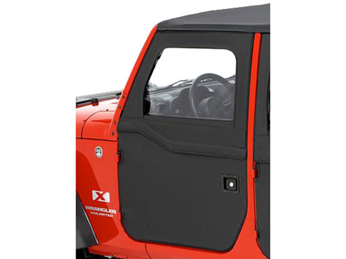 2-Piece Soft Doors JK svart Diamond