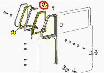 Deflector Chassis Seal, Landcruiser Series 40