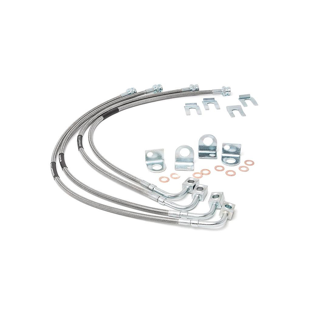 JEEP STAINLESS STEEL BRAKE LINES 4-6" lift (07-18 JK)