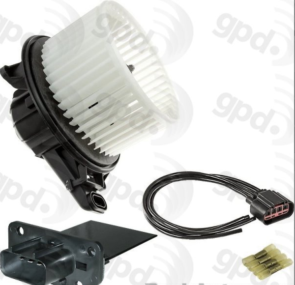 fläckt motor, resistor, anslutning Kit