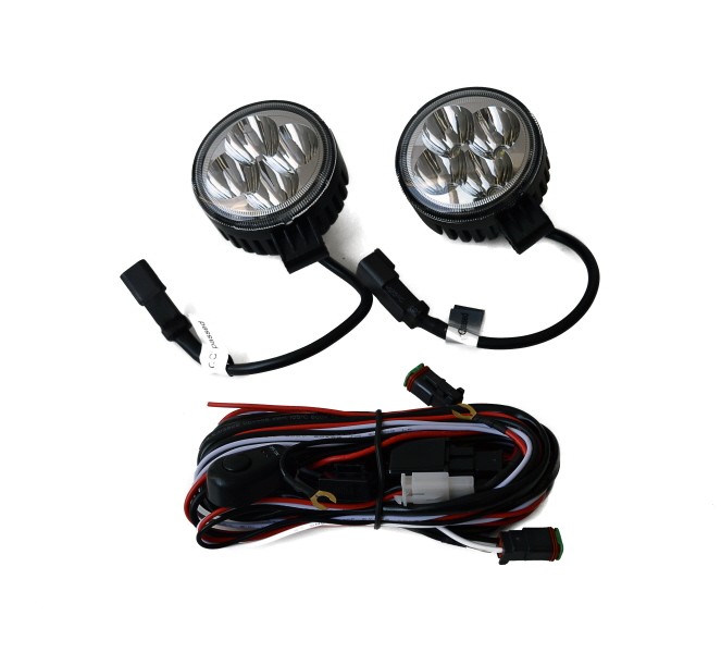 par av LED med rund lyckta