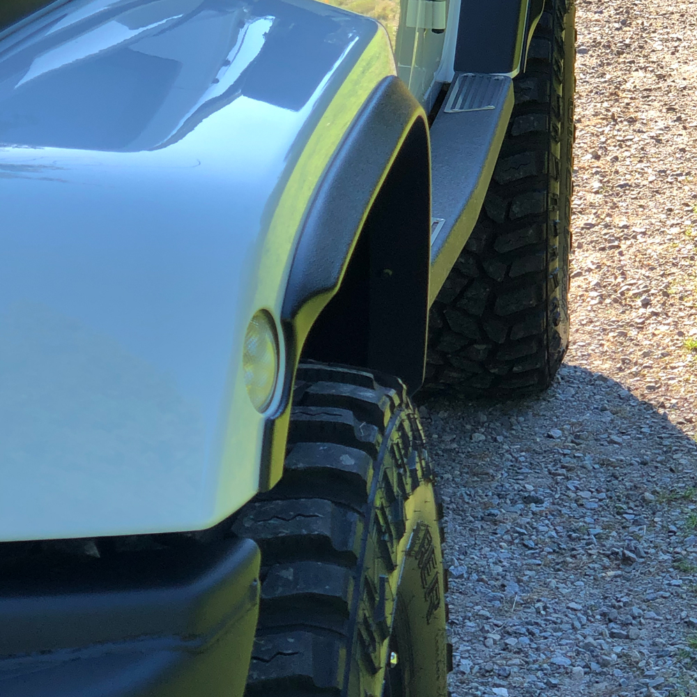 JK Wrangler + 2,5cm skärmbreddares