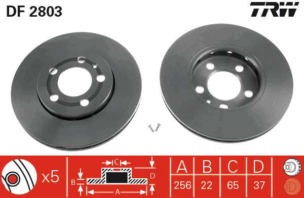 Brake Disc VAG 256mm
